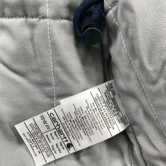 Carhartt Men's Navy Fire Resistant Full Swing Jacket Duck Coat 102182-410 M NWT - Picture 9 of 14